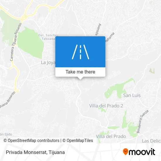 Privada Monserrat map