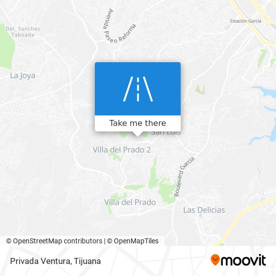Privada Ventura map