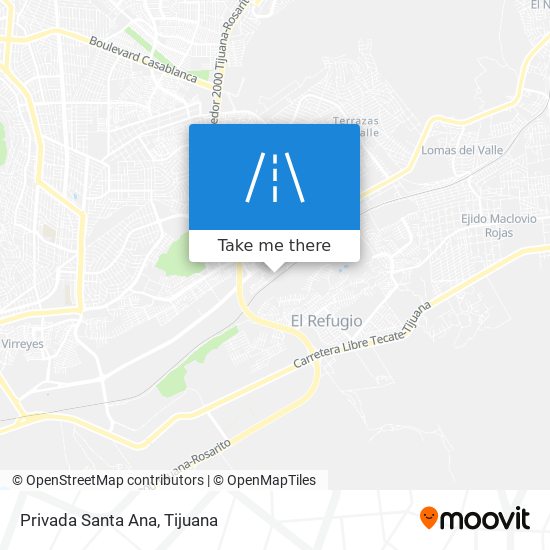 Privada Santa Ana map