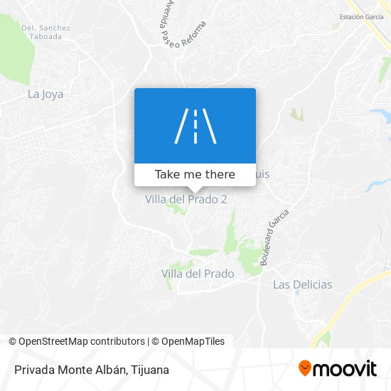 Privada Monte Albán map