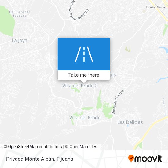 Mapa de Privada Monte Albán