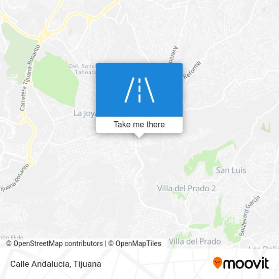 Mapa de Calle Andalucía