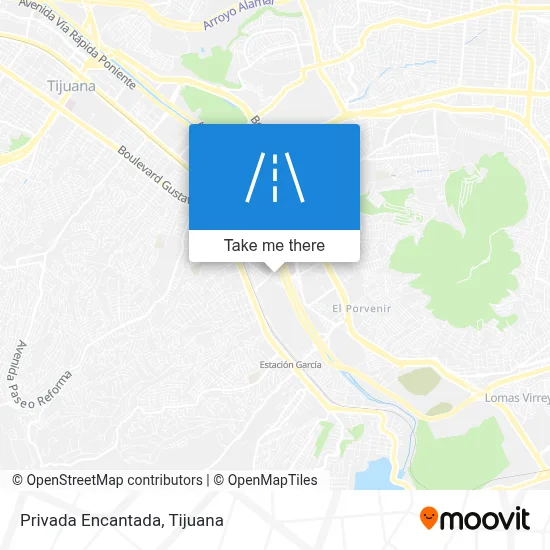 Privada Encantada map