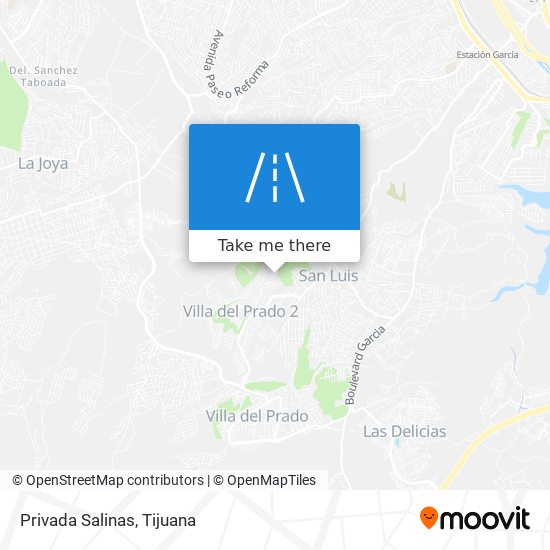 Privada Salinas map