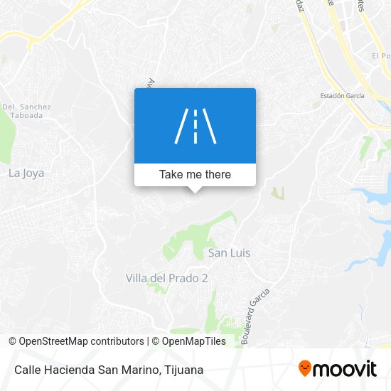 Calle Hacienda San Marino map
