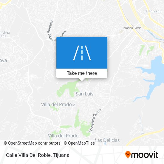 Calle Villa Del Roble map