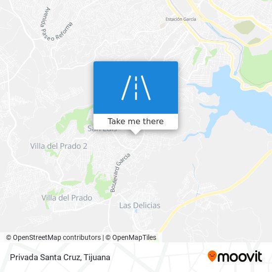 Privada Santa Cruz map
