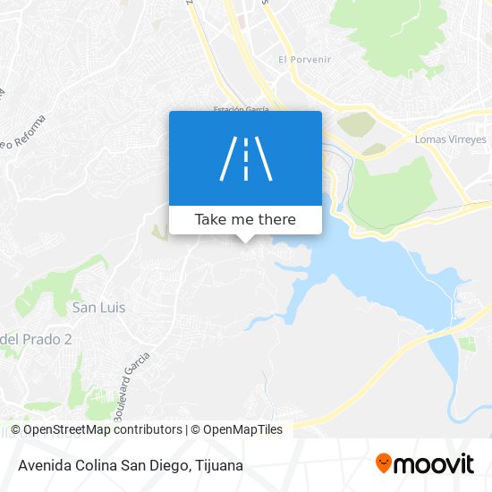 Avenida Colina San Diego map