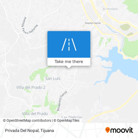 Privada Del Nopal map