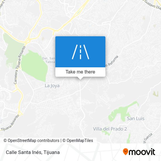 Mapa de Calle Santa Inés