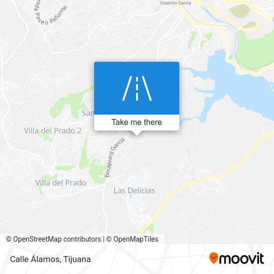 Mapa de Calle Álamos