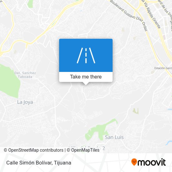 Mapa de Calle Simón Bolívar