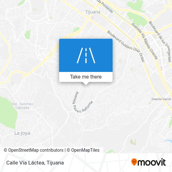Mapa de Calle Vía Láctea