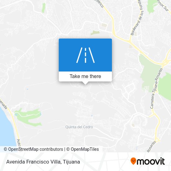 Avenida Francisco Villa map