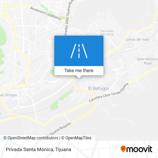 Mapa de Privada Santa Mónica