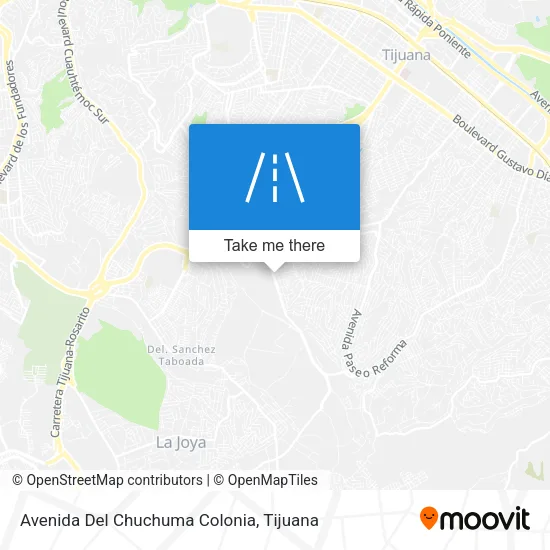 Avenida Del Chuchuma Colonia map