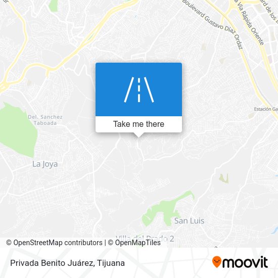 Privada Benito Juárez map