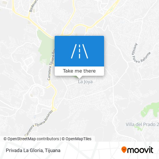 Privada La Gloria map