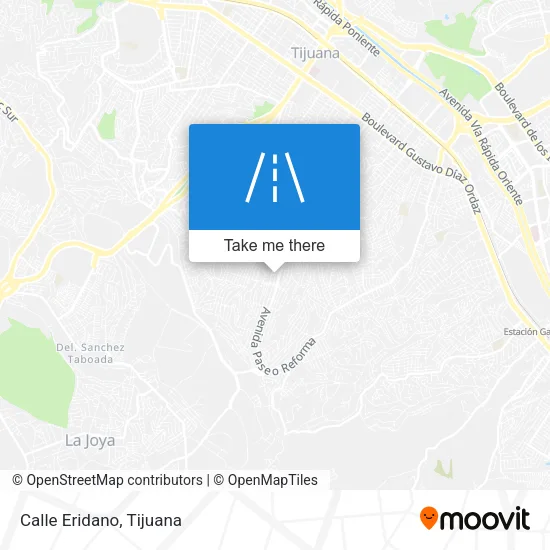 Mapa de Calle Eridano