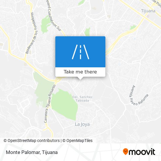 Monte Palomar map