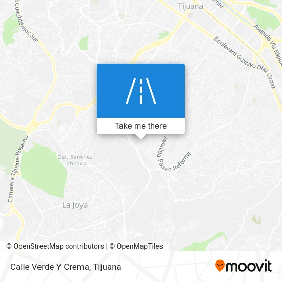 Calle Verde Y Crema map