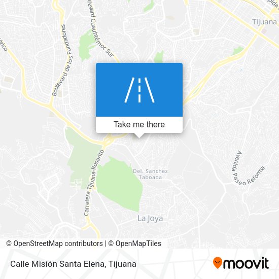 Calle Misión Santa Elena map