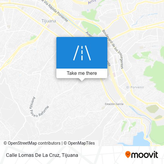 Calle Lomas De La Cruz map