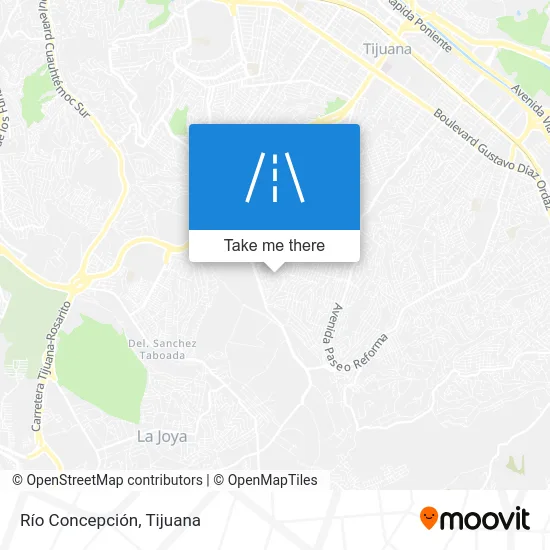 Río Concepción map