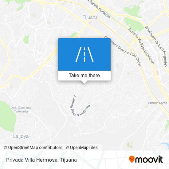 Privada Villa Hermosa map