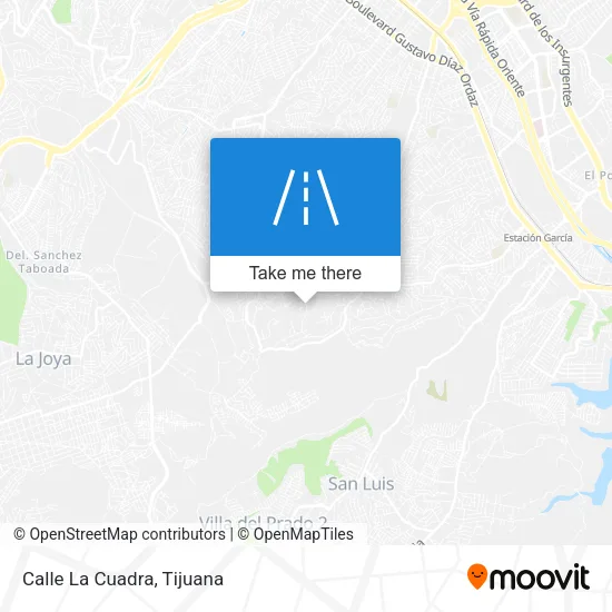 Mapa de Calle La Cuadra