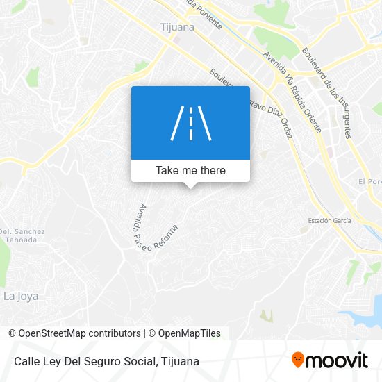 Calle Ley Del Seguro Social map