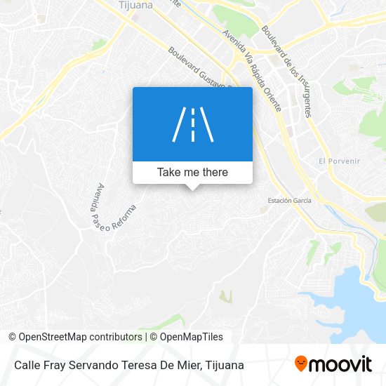 Calle Fray Servando Teresa De Mier map