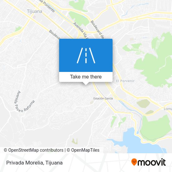 Privada Morelia map