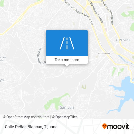 Calle Peñas Blancas map