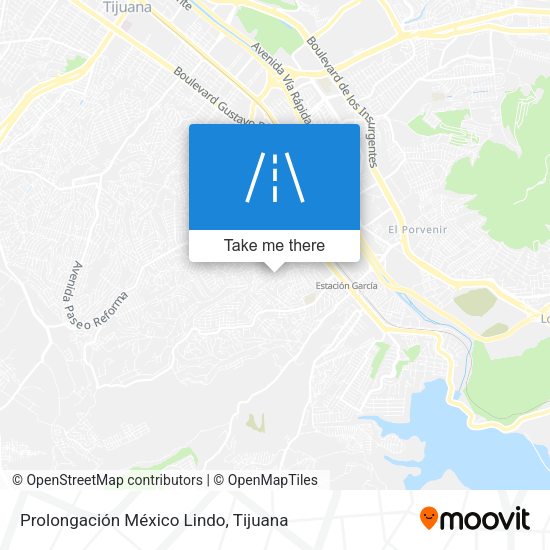 Mapa de Prolongación México Lindo
