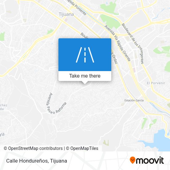 Mapa de Calle Hondureños