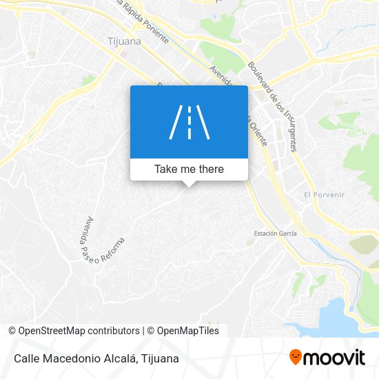 Mapa de Calle Macedonio Alcalá
