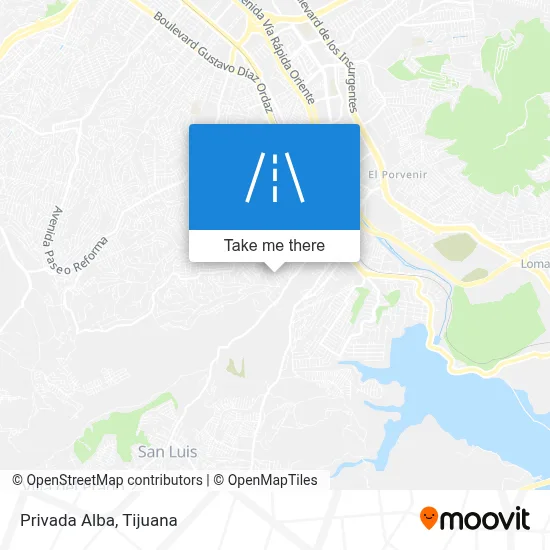 Privada Alba map