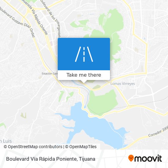 Mapa de Boulevard Vía Rápida Poniente