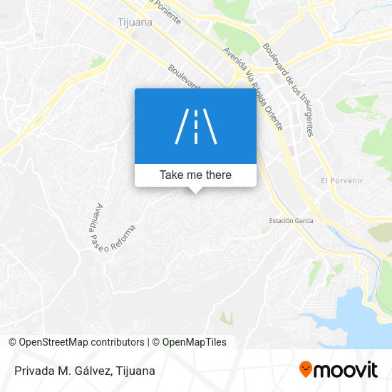 Mapa de Privada M. Gálvez
