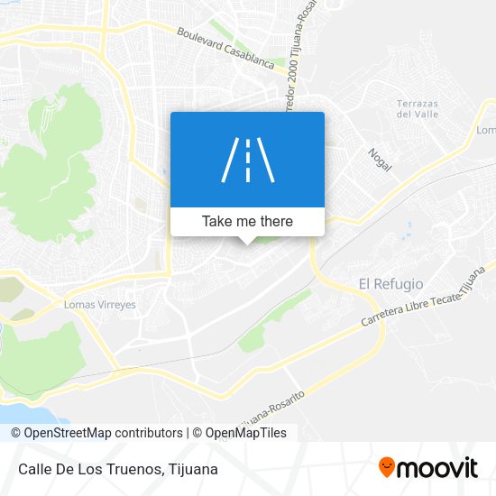 Calle De Los Truenos map