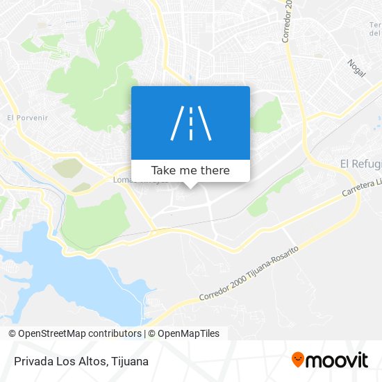 Privada Los Altos map