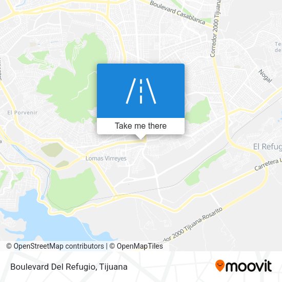 Boulevard Del Refugio map