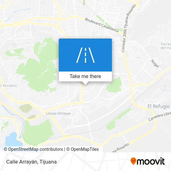 Calle Arrayán map
