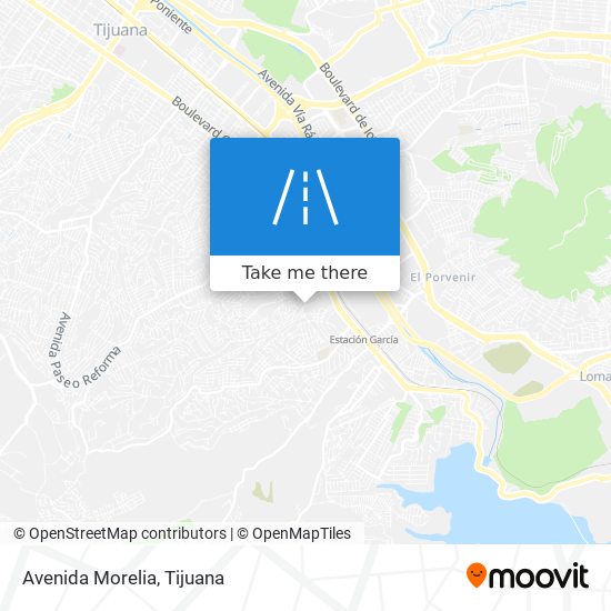 Avenida Morelia map