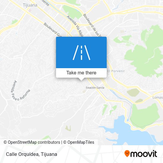 Mapa de Calle Orquídea
