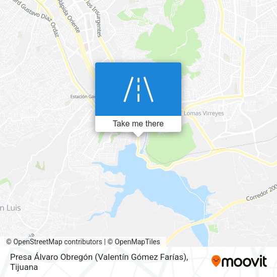 Presa Álvaro Obregón (Valentín Gómez Farías) map