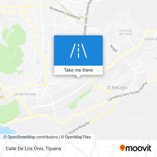 Mapa de Calle De Los Ónix