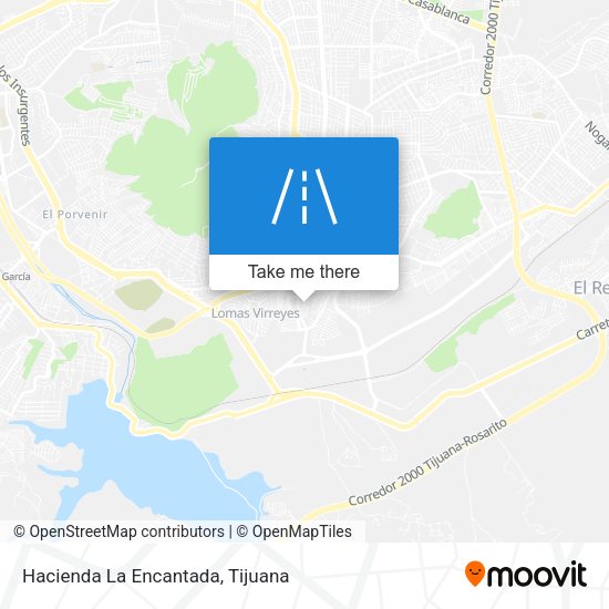 Hacienda La Encantada map
