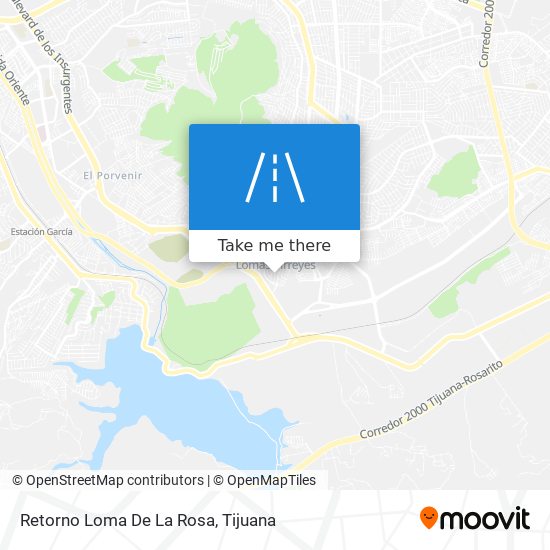 Retorno Loma De La Rosa map